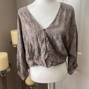 animal print Zara shirt